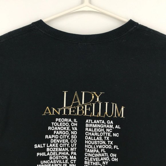 Lady Antebellum Mens Shirt XL Black Short Sleeve Concert Tee Band Tour Music - Picture 13 of 16